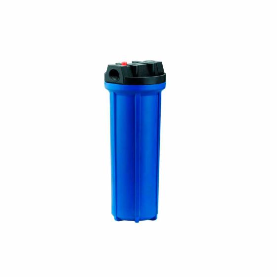 [PKPFA10X.75P] PortaFiltro Azul 10x.75 Purga - Rosca 0.75"