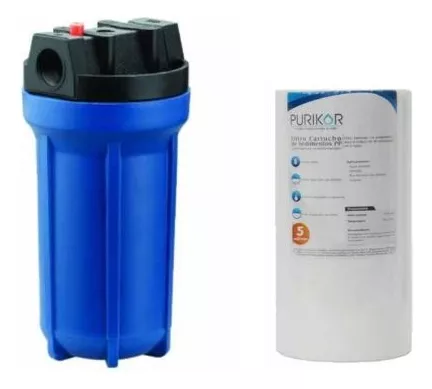 [PKPFBB10X1P PKCPP4.5X10X5] Portafiltro Jumbo 4.5x10 Purikor + Cartucho Sedimentos 5 micras