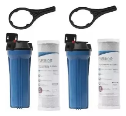 2 Portafiltros Pkpfa10x.75p + 2 Pz Carbon Activado Block 