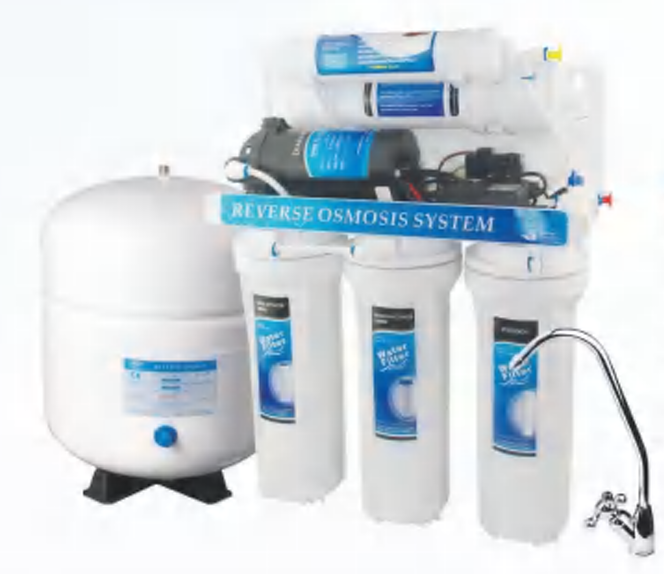 [AQUILAE-AQ01] RO-100G-A01 TRADITIONAL 5 STAGE RO System with pump and adapter
