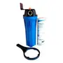 KIT Portafiltro Azul 2.5x20 + Cartucho Carbón Activado Aquilae