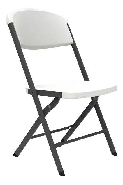 [PLB-400S-1] Silla Plegable Blanca Reforzada