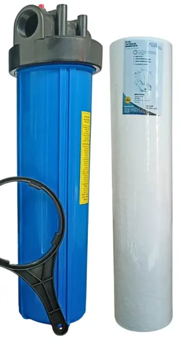 Kit PortaFiltro Big Blue 20x1.5 Purg 24gpm +Sedimentos