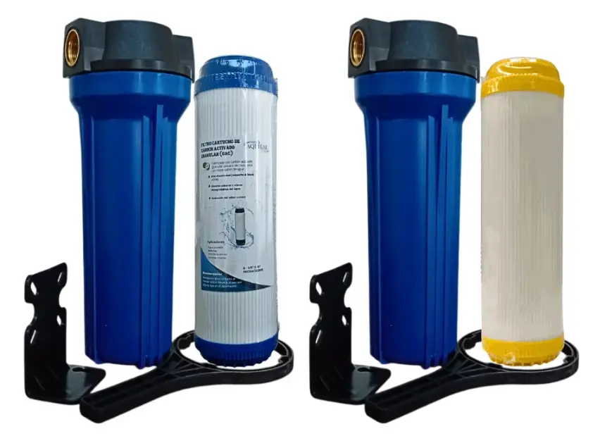 2 Portafiltros Azul 2.5x10 + Resinas