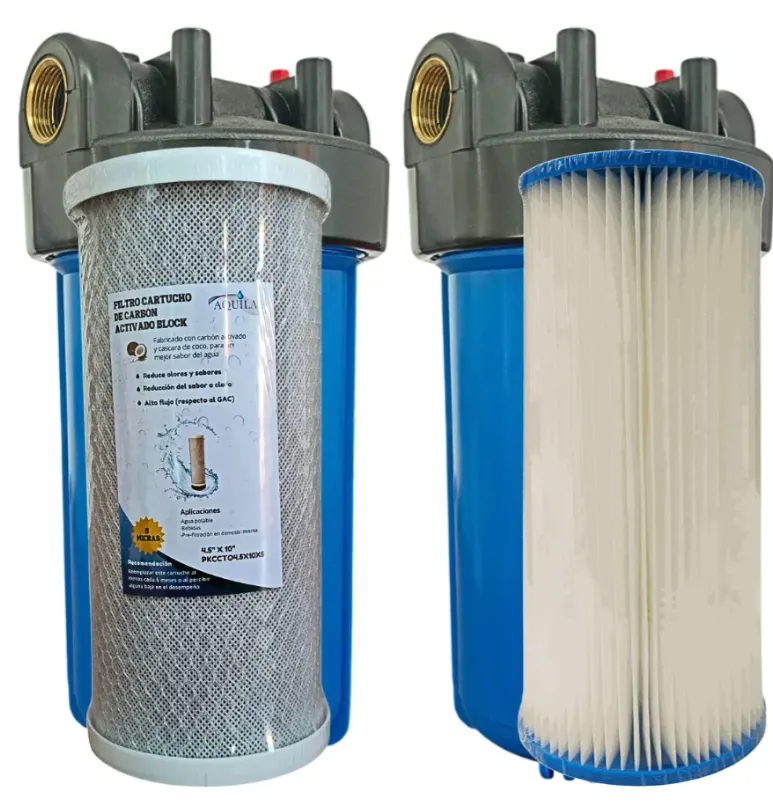 Kit de filtros Jumbo 4.5x10 Carbon + Plizado