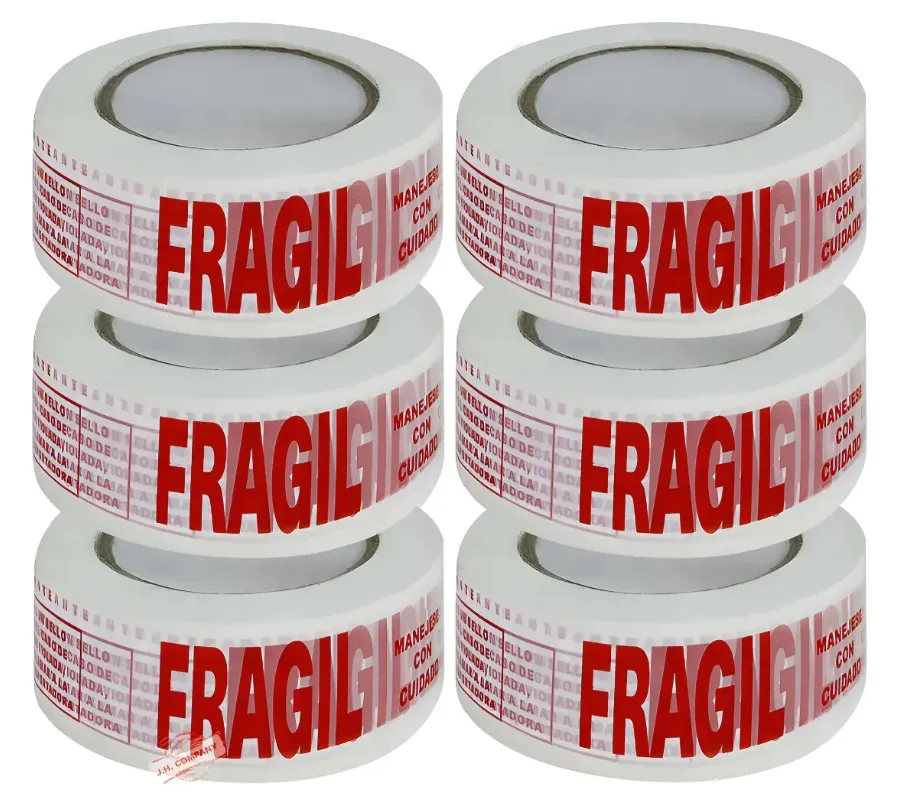 Kit 6pc Cinta Empaque Fragil AQL 48mmx150m